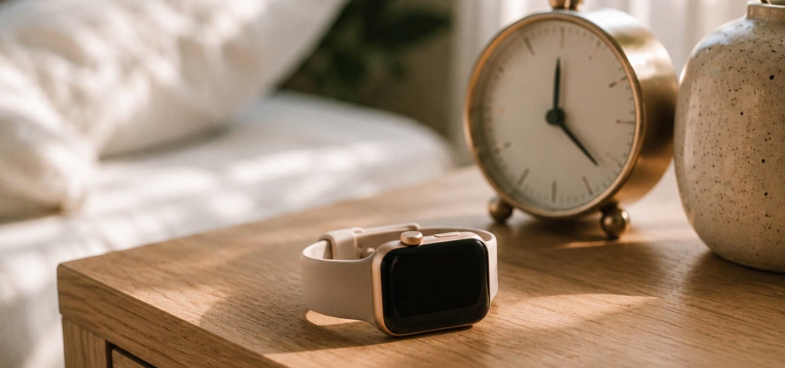 Montre connectée utilisée pour suivre le sommeil, symbole du biohacking en 2026